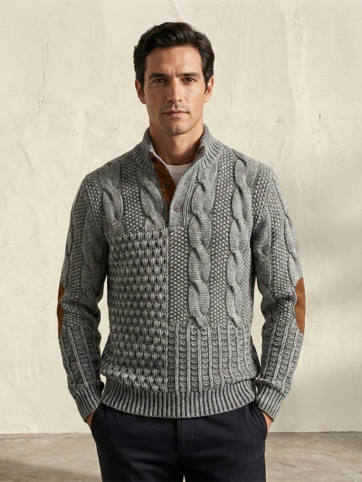 Fénix | Camisola Patchwork de Malha Trançada
