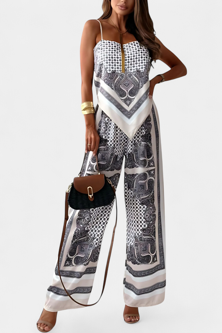 Leonie Conjunto Paisley com Alças