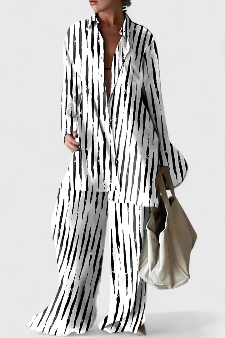 Melania Conjunto de Verão de Estilo Natural