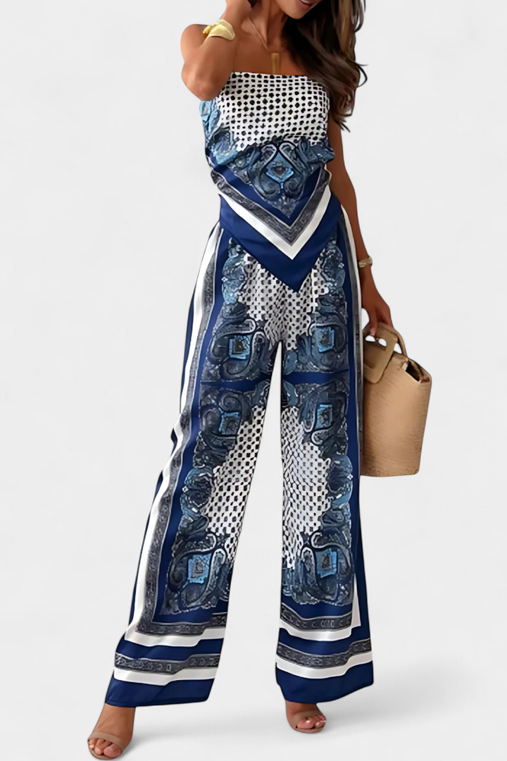 Leonie Conjunto Paisley com Alças
