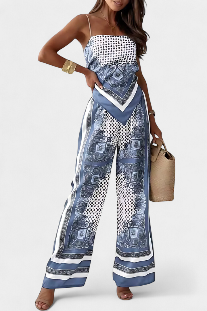Leonie Conjunto Paisley com Alças