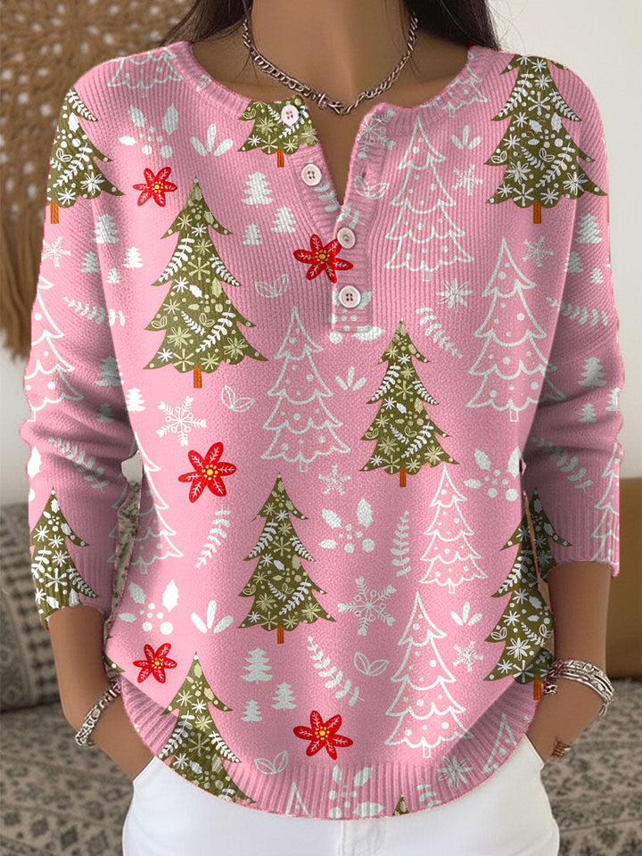 Edith - Camisola de Natal com Botões