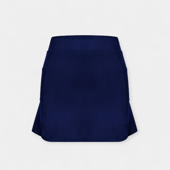 Shorts de cintura alta com saia