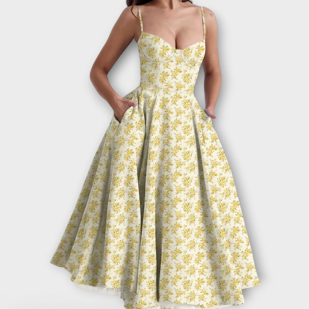 Mélie – Vestidos de Verão Leves com Detalhe de Espartilho