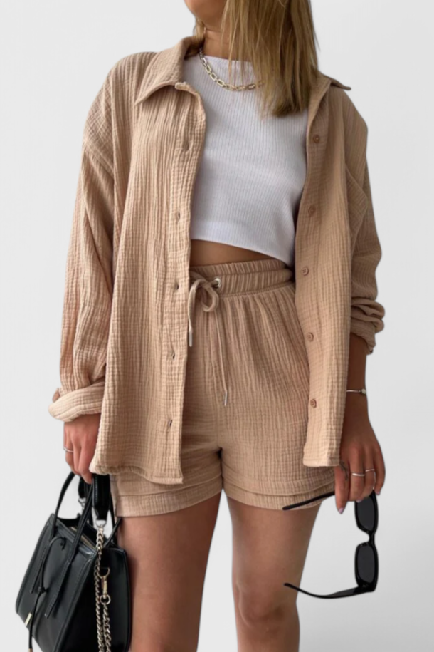 Xenia Conjunto com Gola Descontraída