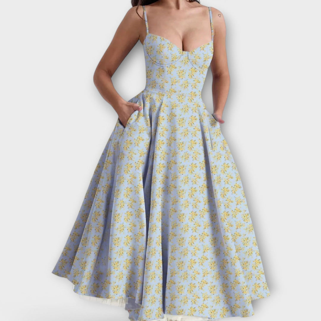 Mélie – Vestidos de Verão Leves com Detalhe de Espartilho