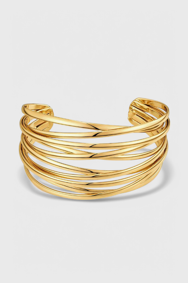Bracelete de Arame em Camadas