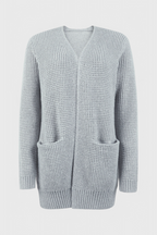 Anneliese Cardigan de Mistura de Caxemira Premium