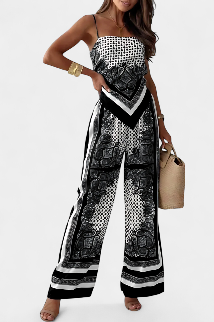 Leonie Conjunto Paisley com Alças