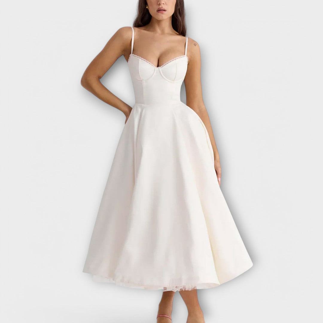 Mélie – Vestidos de Verão Leves com Detalhe de Espartilho