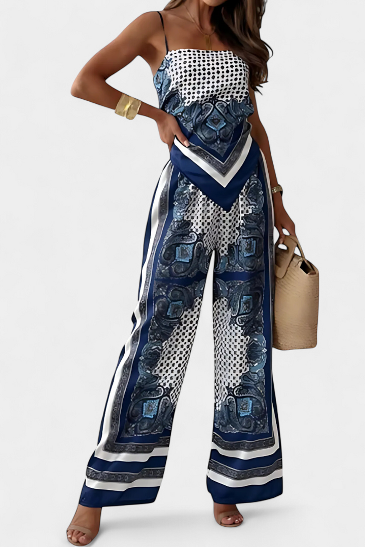Leonie Conjunto Paisley com Alças