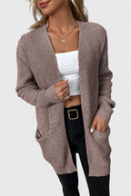 Anneliese Cardigan de Mistura de Caxemira Premium