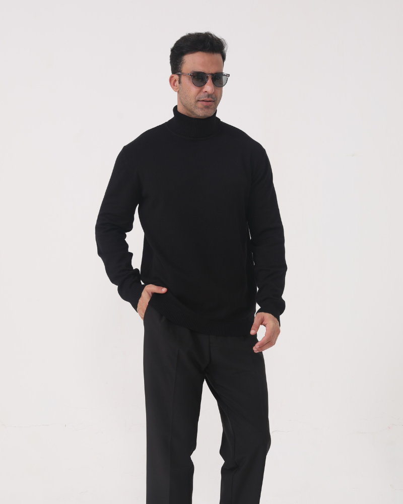 Camisola de Gola Alta de Outono