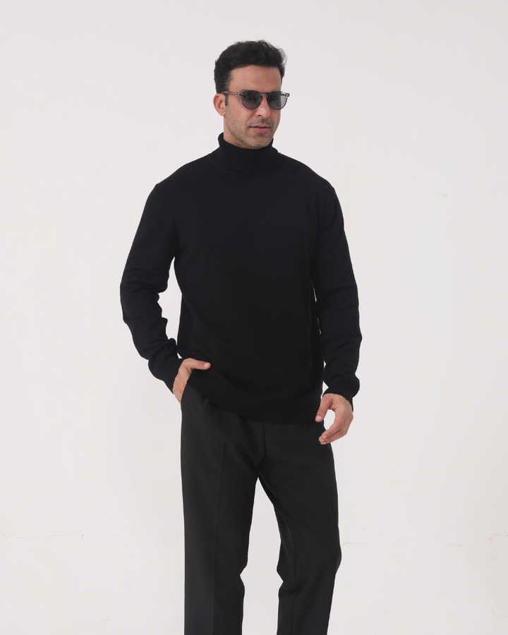 Camisola de Gola Alta de Outono