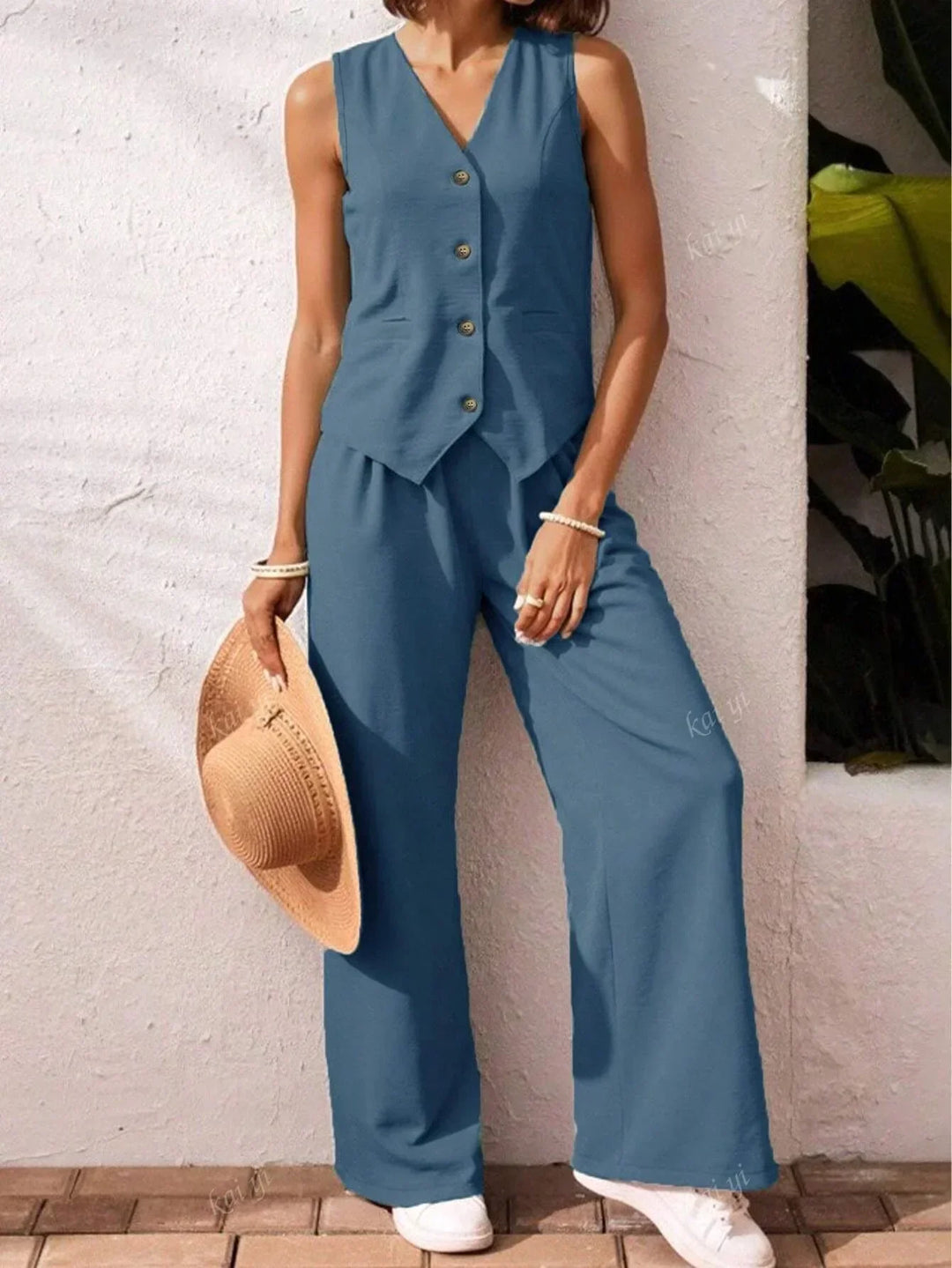 Sofía | Conjunto Colete + Calças de Oferta