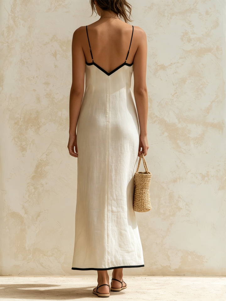 Inma | Vestido Maxi com Design Chevron