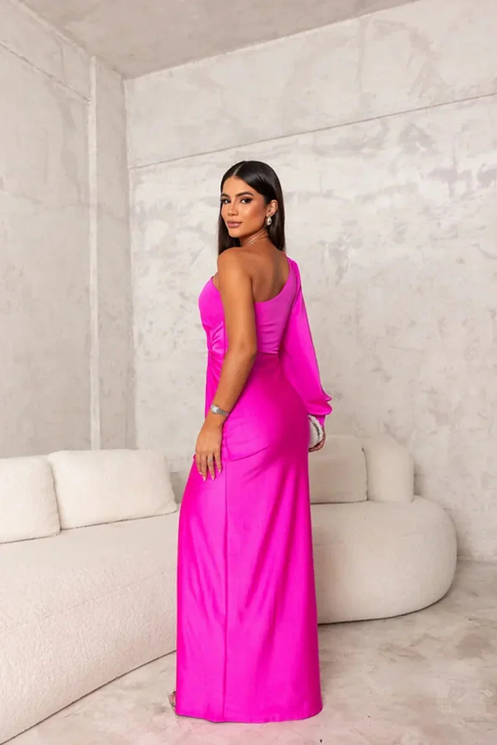 Renata™ | Vestido de Noite Assimétrico