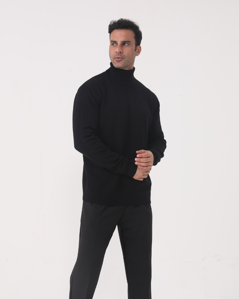 Camisola de Gola Alta de Outono