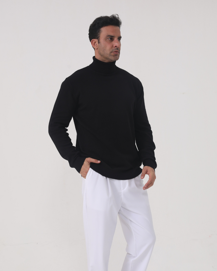 Camisola de Gola Alta de Outono