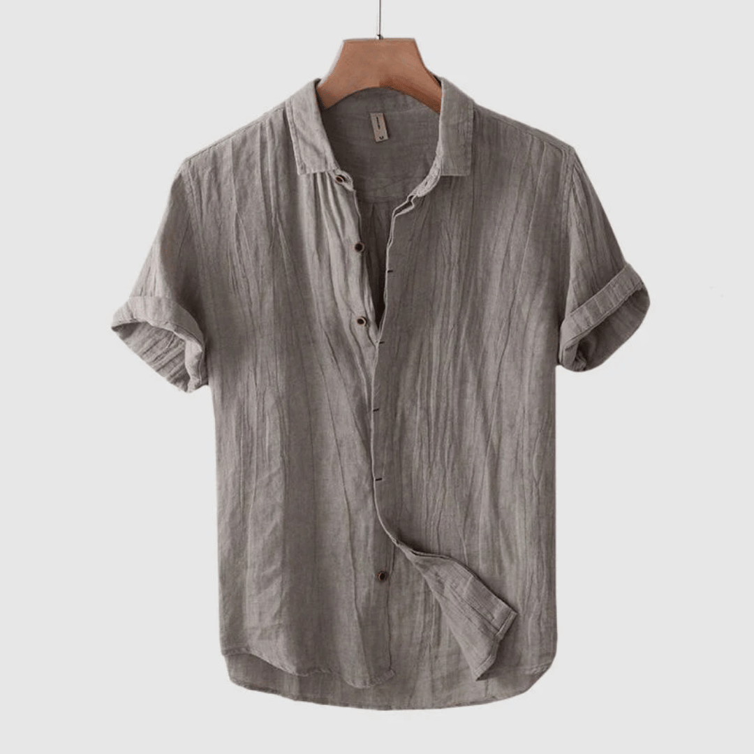 LOREN | Camisa de Linho de Manga Curta