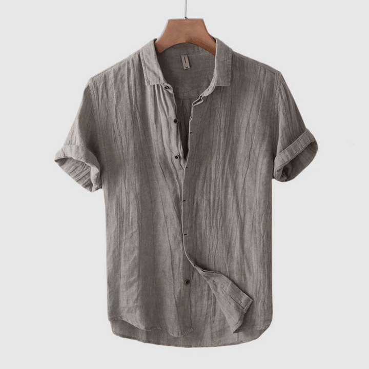 LOREN | Camisa de Linho de Manga Curta