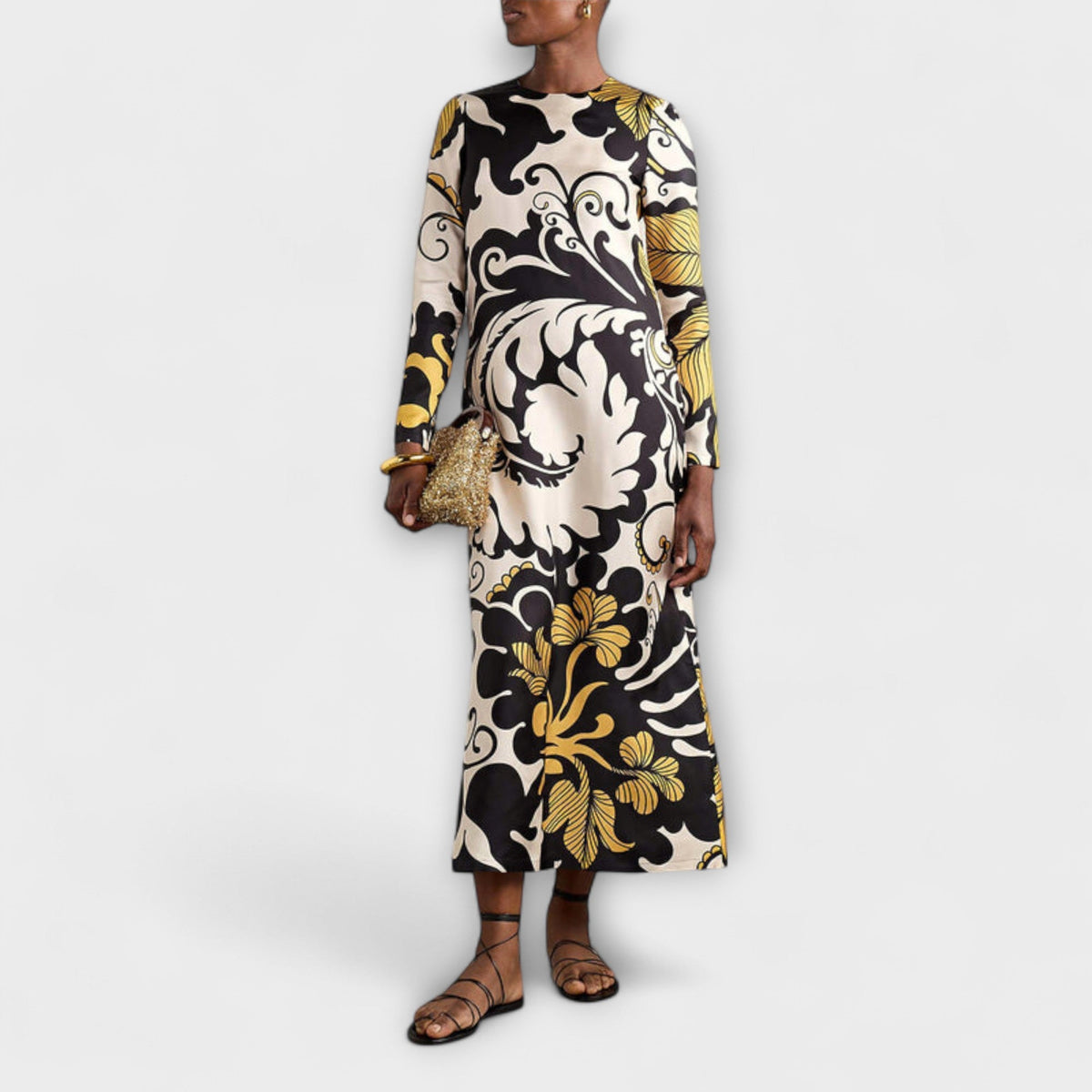 Luana - Vestidos Midi em Cetim