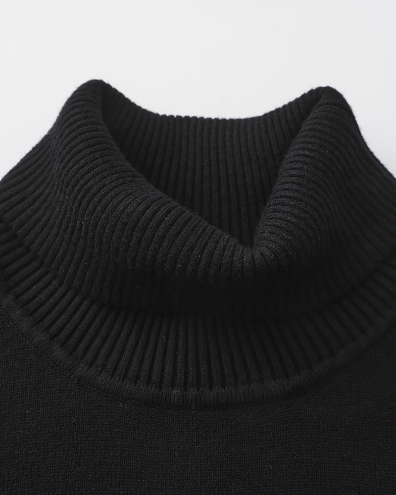 Camisola de Gola Alta de Outono