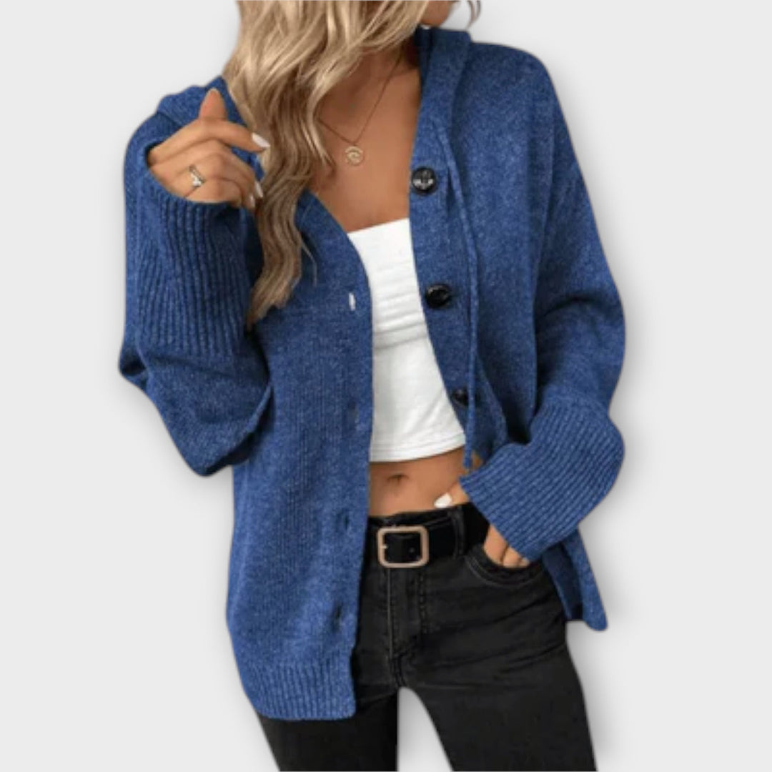 Brittan - Cardigan de Malha com Botões