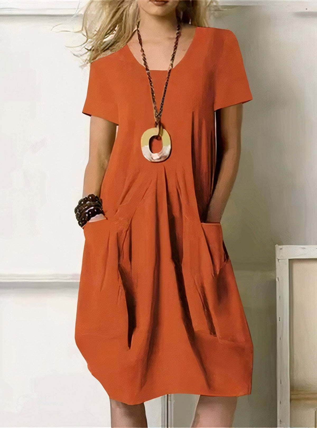 Marisa | Vestido Fluido de Estilo Casual