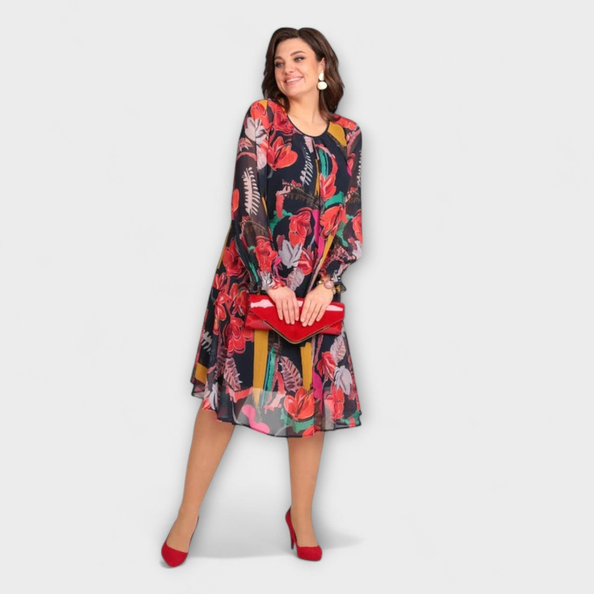Caroline - Vestidos Elegantes para Tamanhos Grandes para o Máximo Conforto