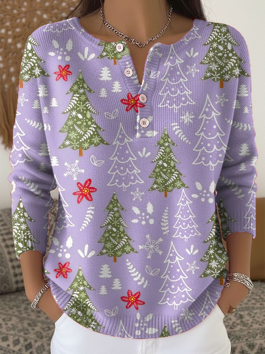 Edith - Camisola de Natal com Botões