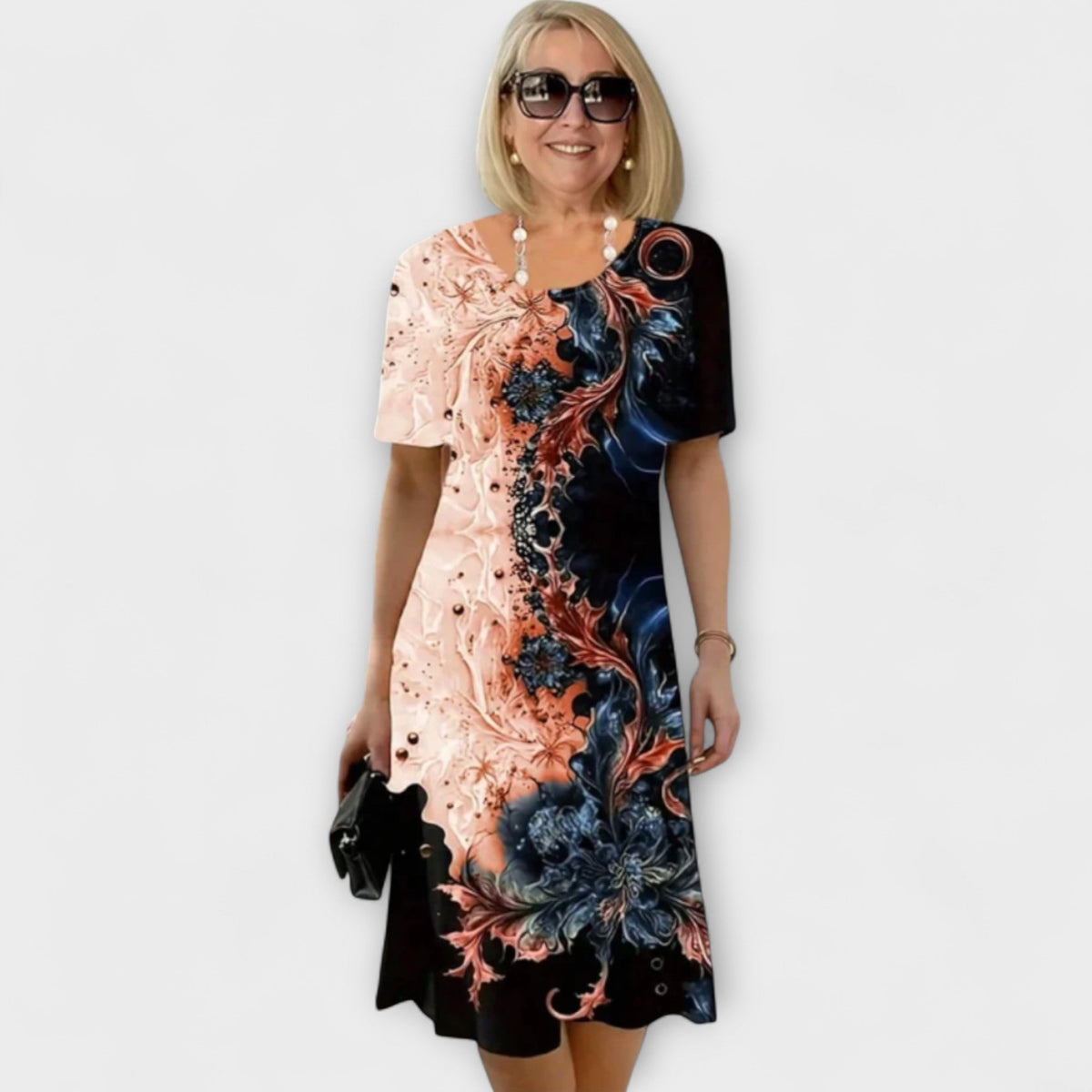 Barbara - Vestido de Verão com Estampado Floral