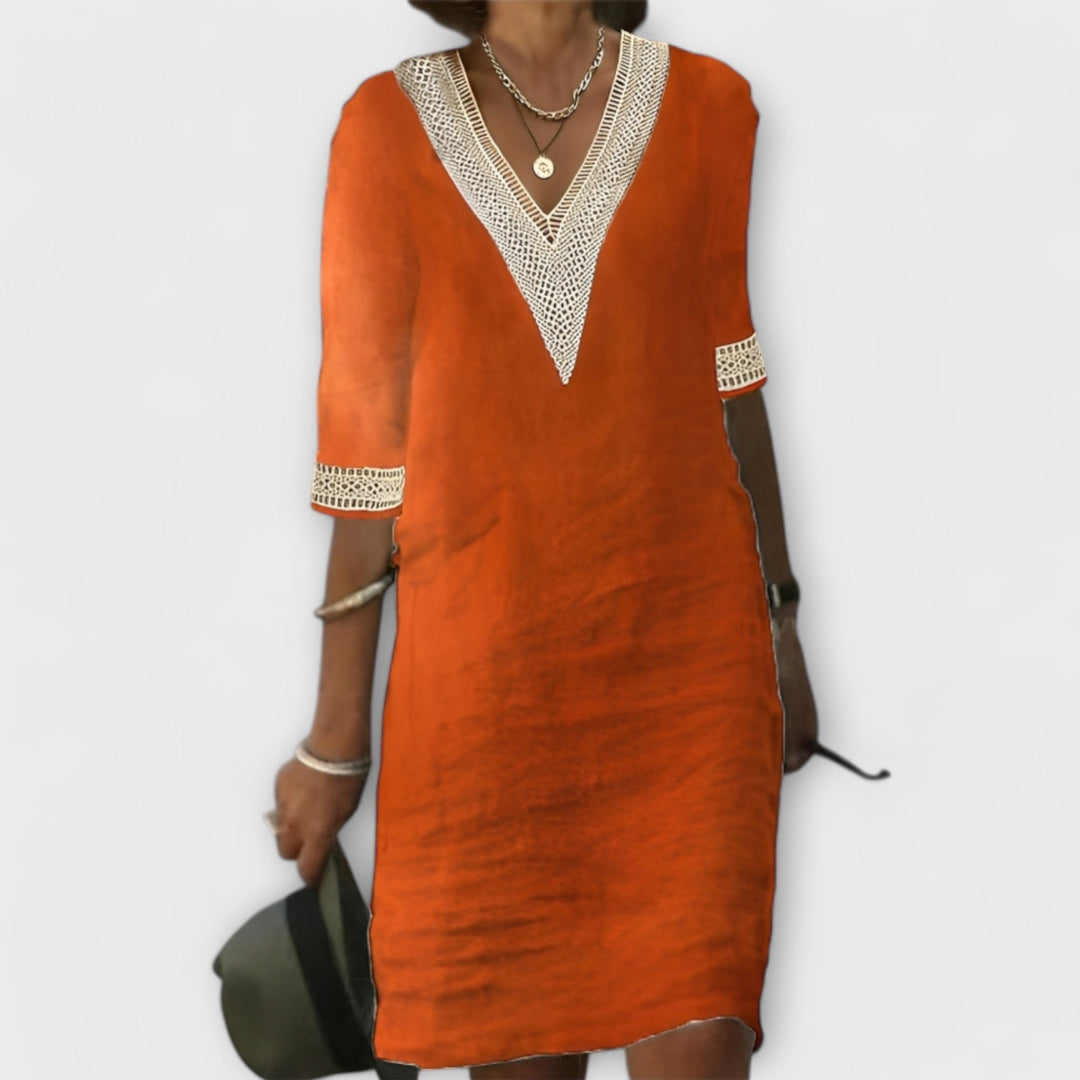Vestidos de Algodão e Linho de Mulher