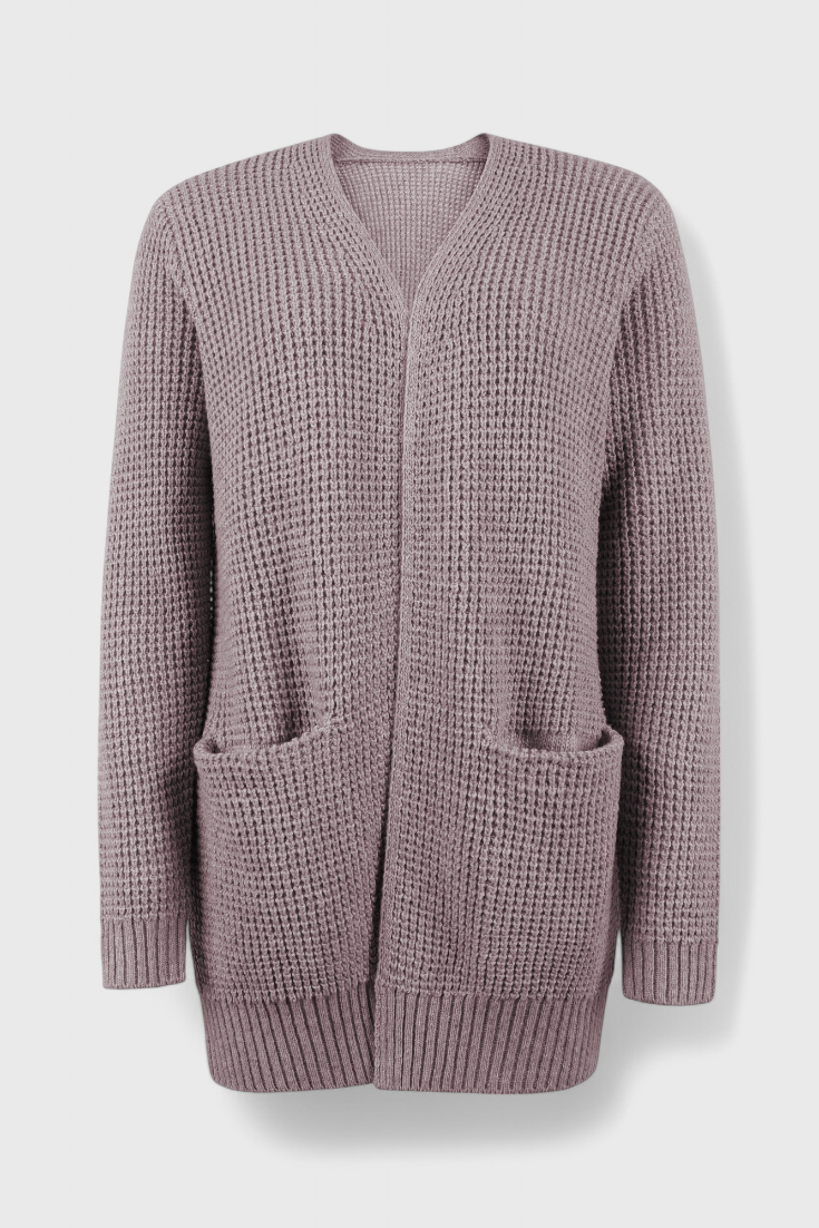 Anneliese Cardigan de Mistura de Caxemira Premium