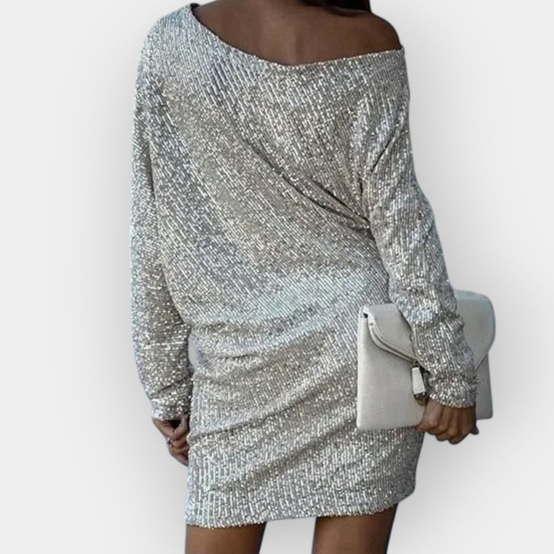 Lana - Vestido de Noite com Lantejoulas
