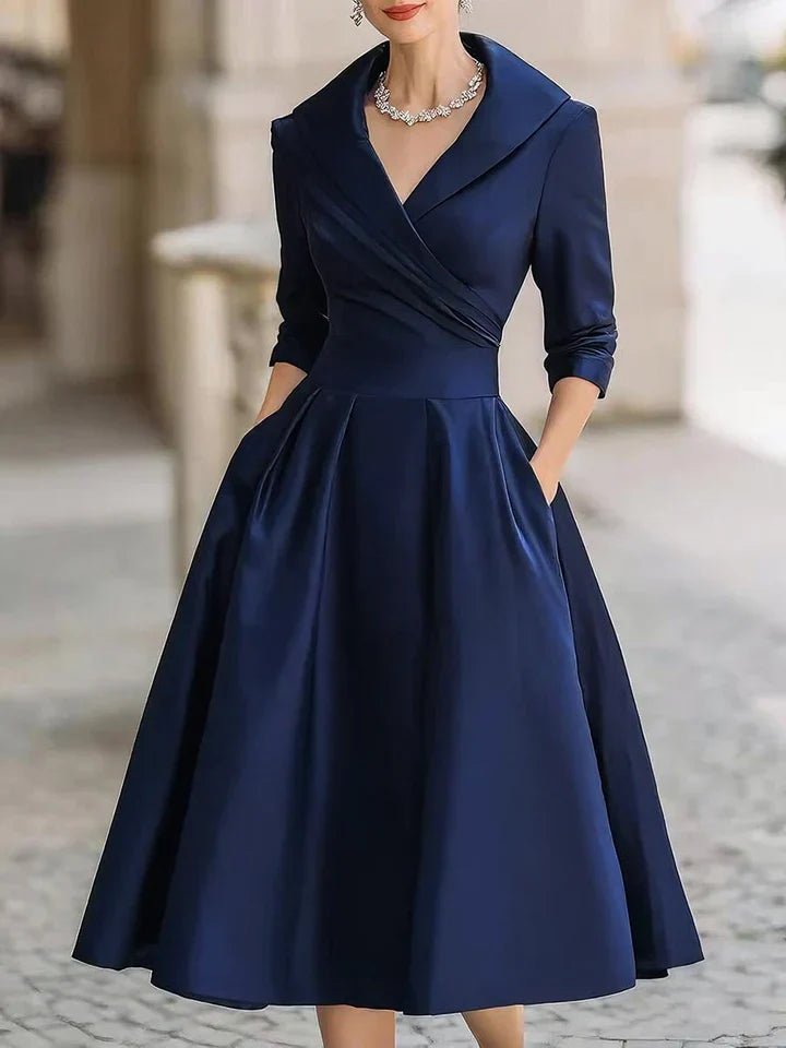 Luisa | Vestido Midi Acetinado