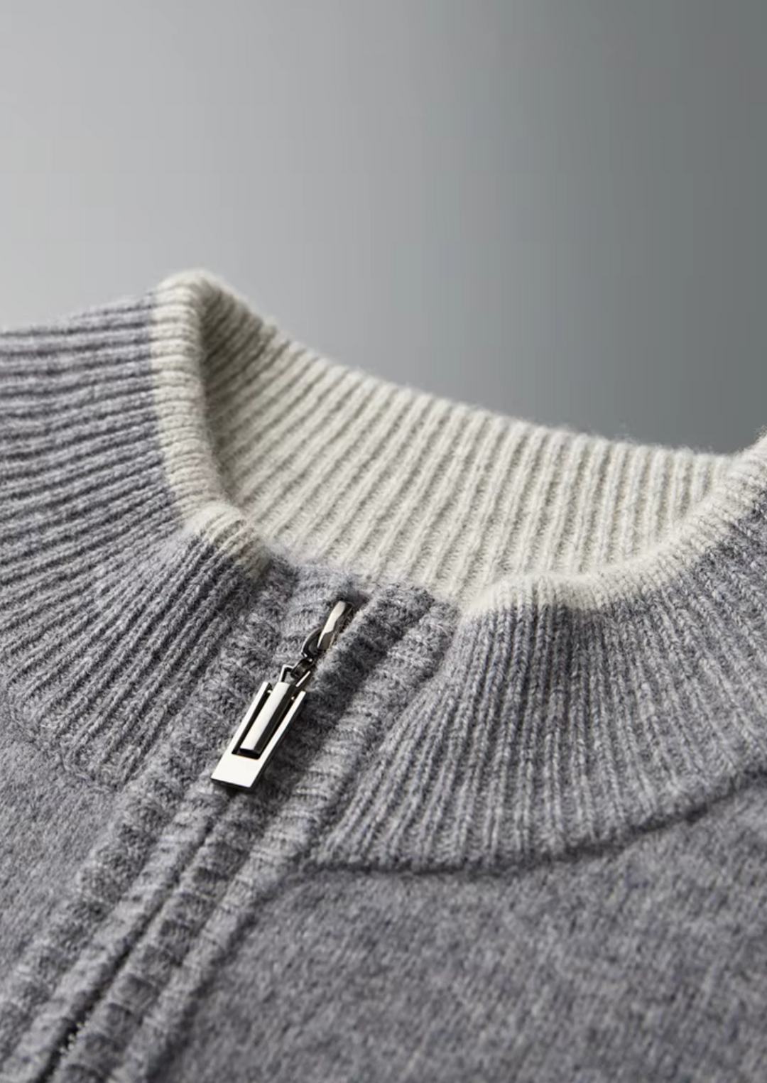 Cardigan Merino com Fecho