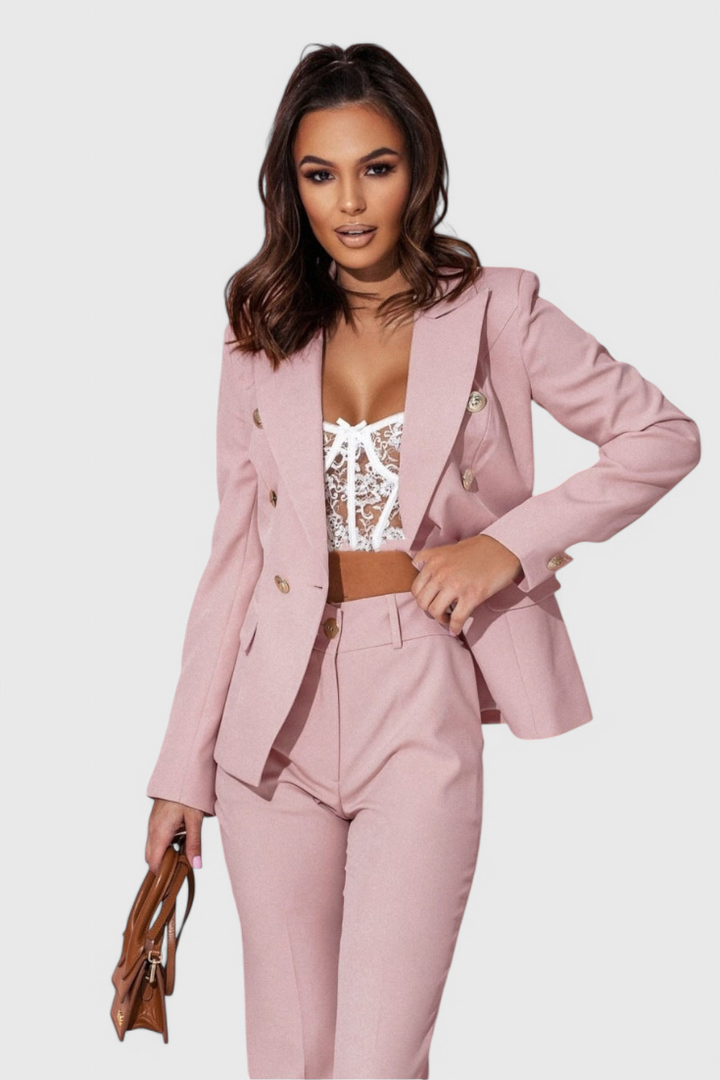 Rosalind Conjunto de Blazer e Calças Elegante