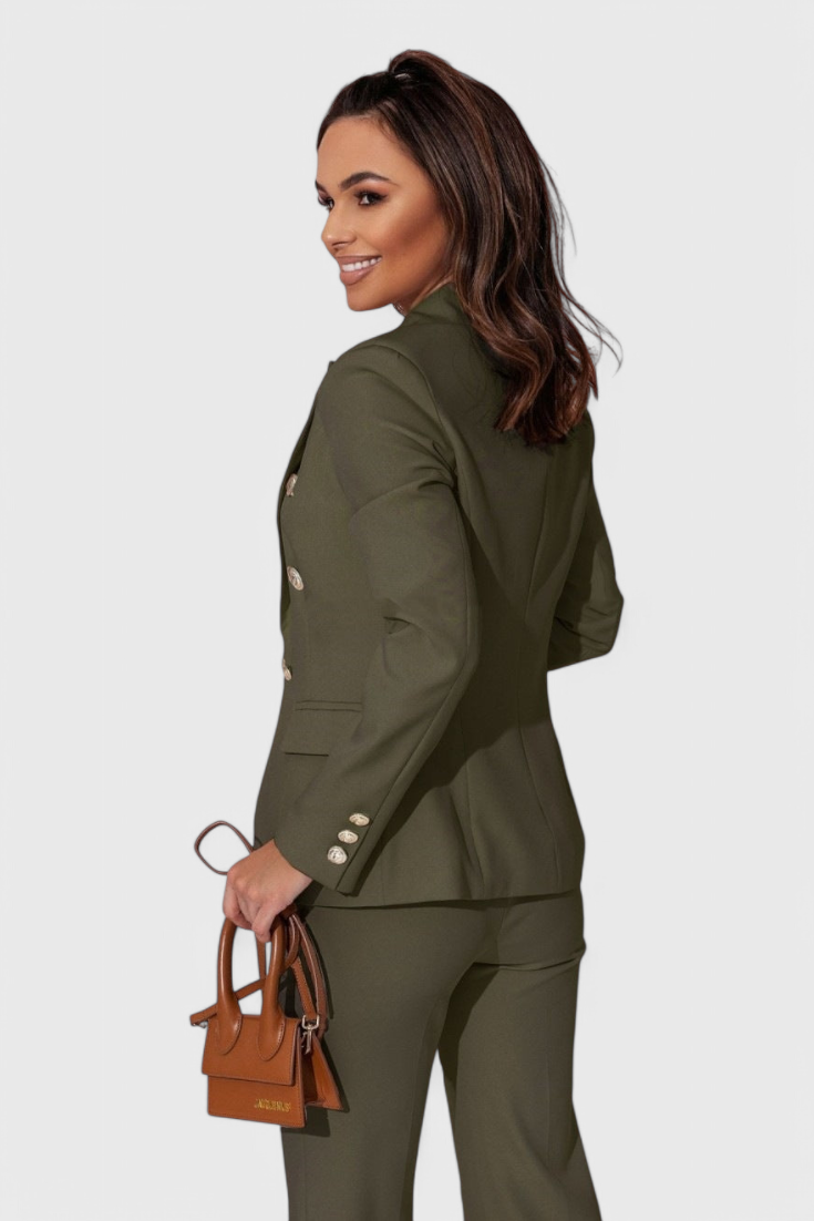 Rosalind Conjunto de Blazer e Calças Elegante