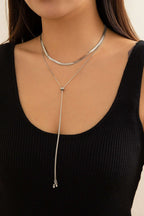 Colar Choker de Corrente Metálica