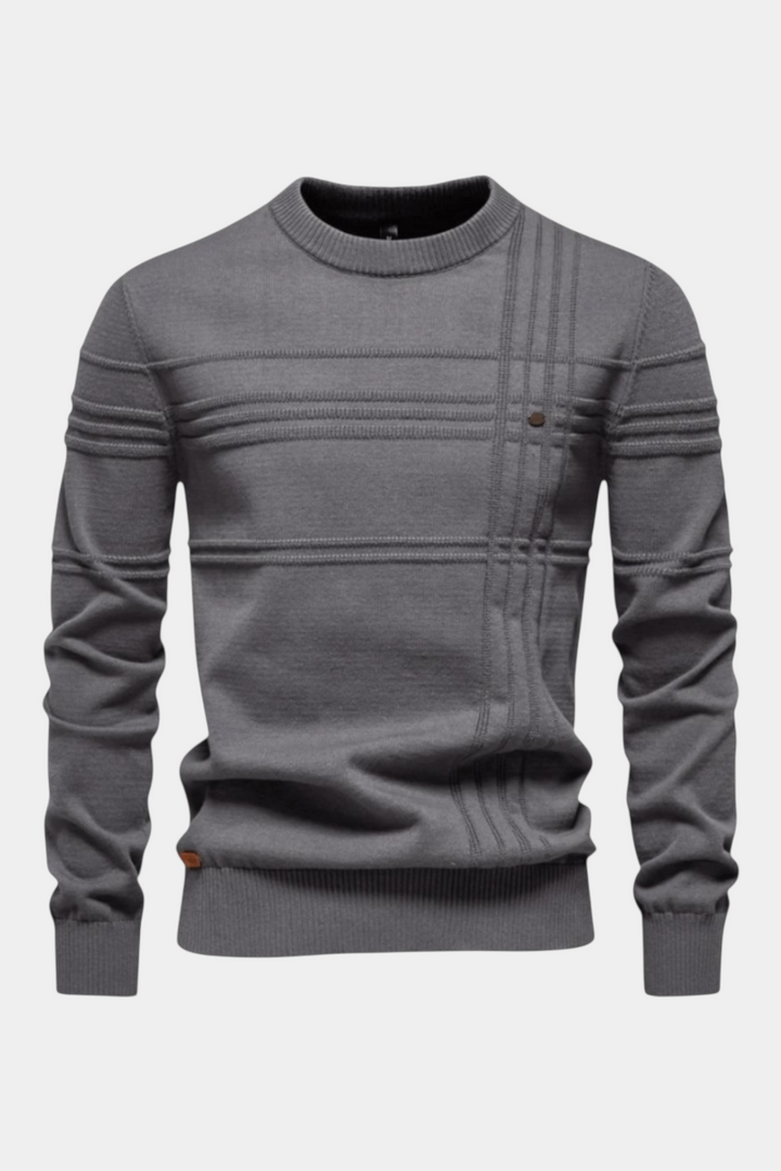 Camisola com Padrão de Losangos