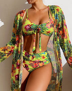 Paloma™ | Bikini com saia de flores