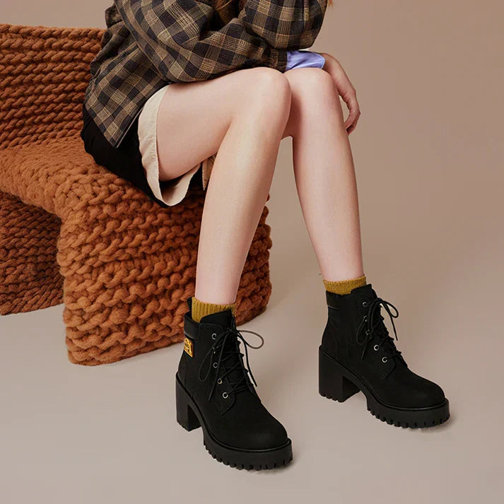Emma | Botins de Salto com Plataforma
