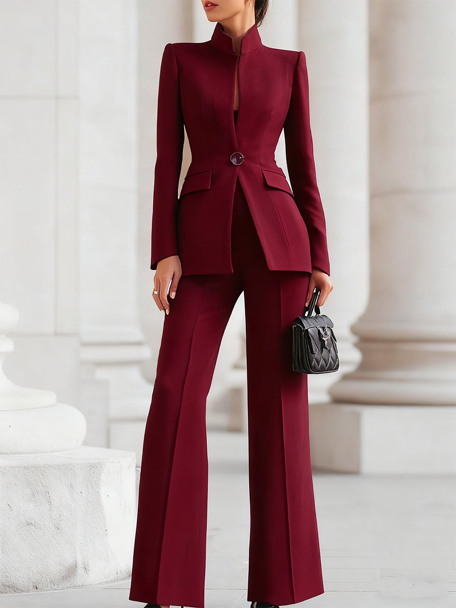 Adrielle Conjunto Elegante de Blazer e Calças