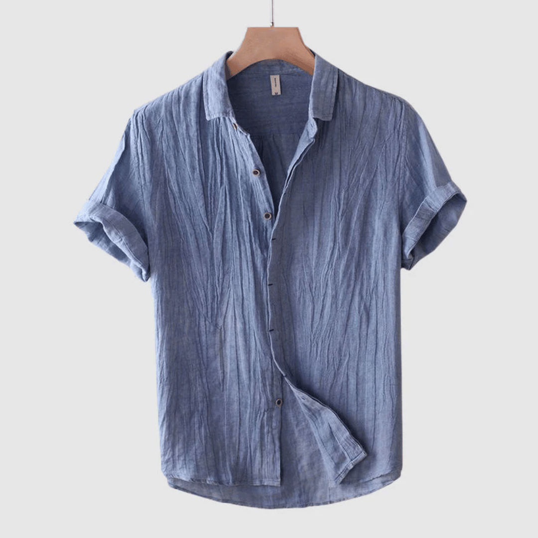 LOREN | Camisa de Linho de Manga Curta