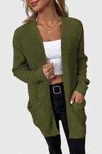 Anneliese Cardigan de Mistura de Caxemira Premium