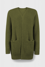 Anneliese Cardigan de Mistura de Caxemira Premium