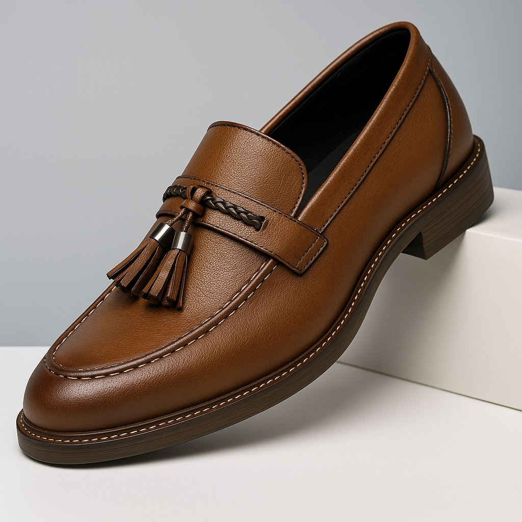 Mocassins de Pele com Borlas