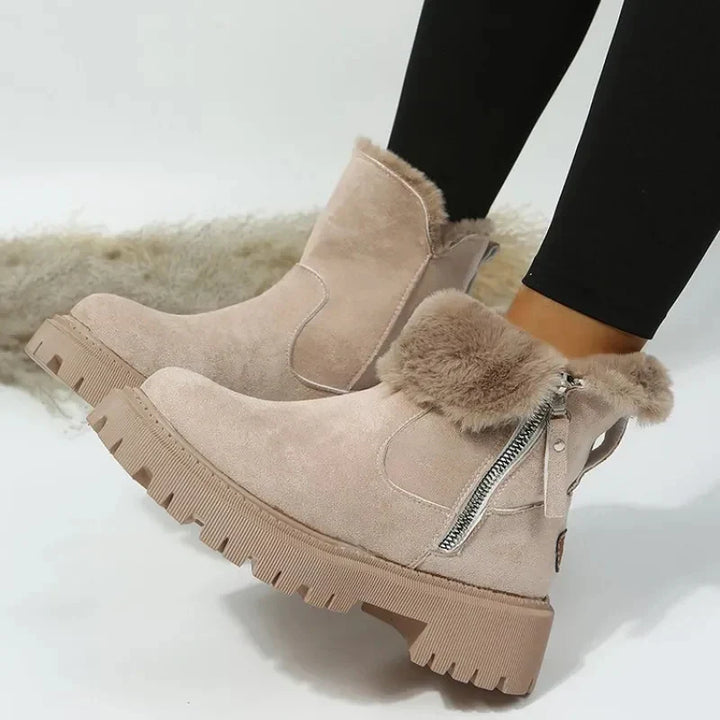 Nora - Botins de Inverno Quentes e Confortáveis