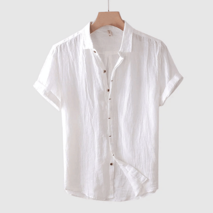 LOREN | Camisa de Linho de Manga Curta